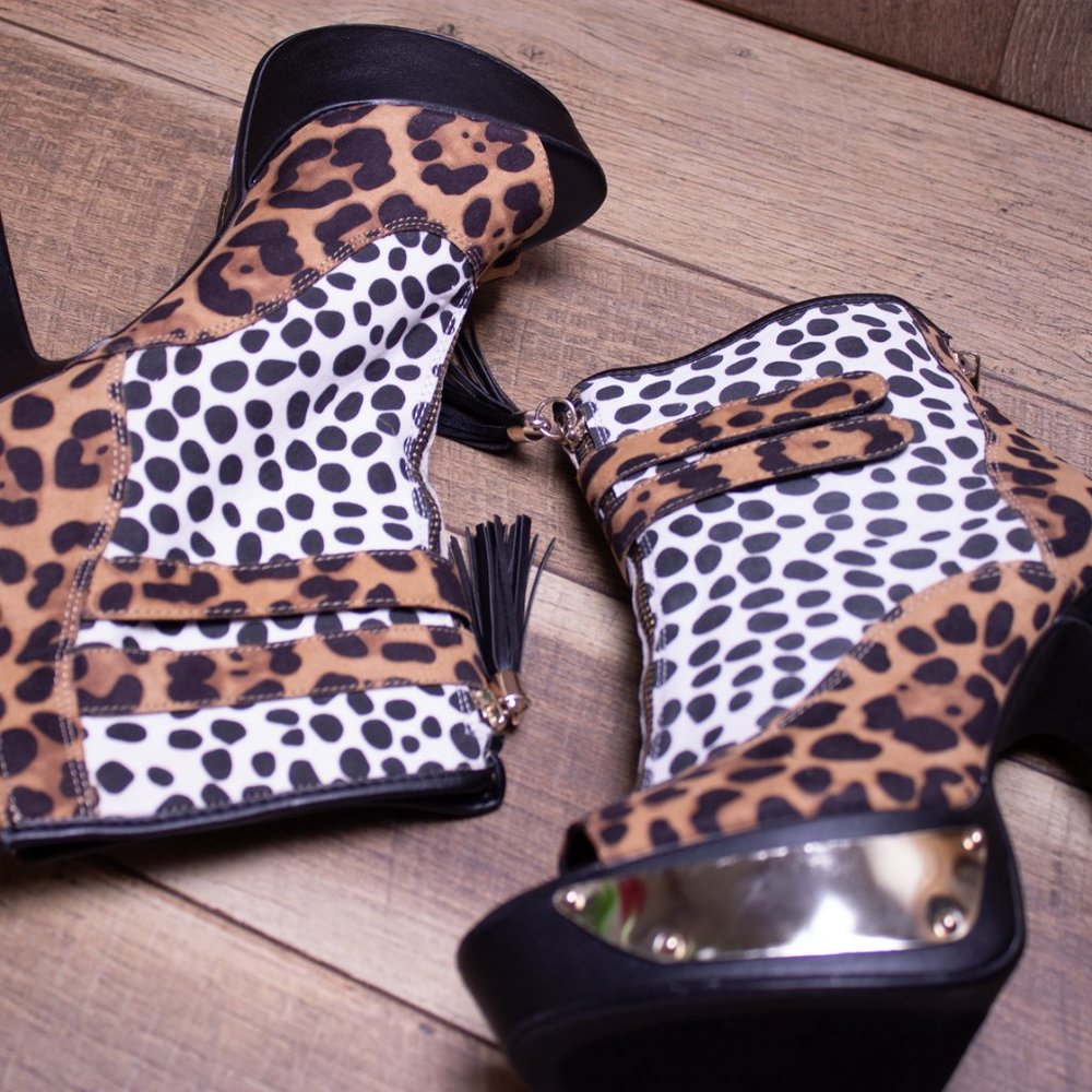 Leopard Platform and High Heel